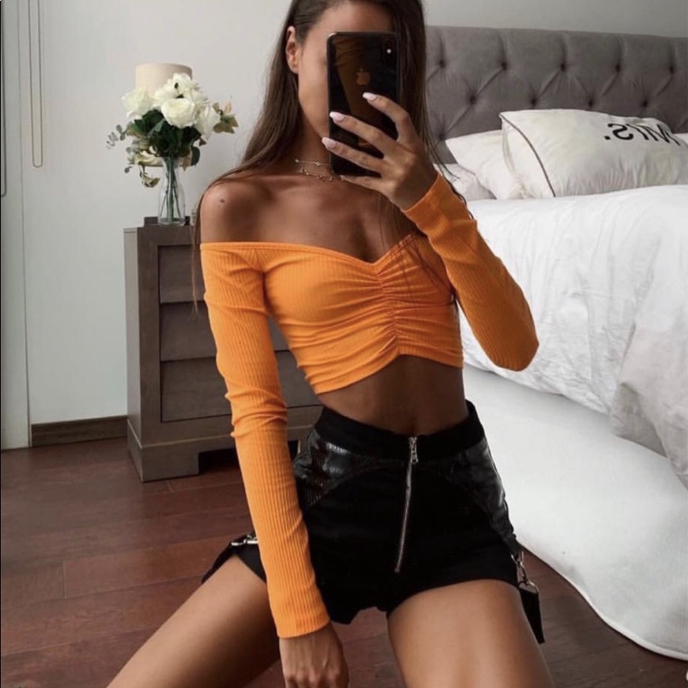 Tiger Mist Black Faux Leather Harness Shorts